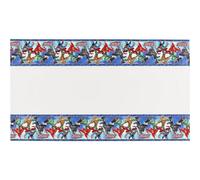 Justice League Plastic Characters Party Table Cover White/blue/red (One Size)