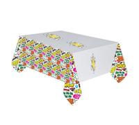 Justice League Pow Paper Party Table Cover Multicoloured (One Size)