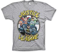 Justice League Team Tee T-Shirt Heather-Grey