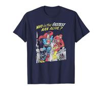 Justice League The Flash and Superman Fastest Man T-Shirt T-Shirt