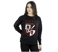 Justice League Women's Harley Quinn FC Pocket Sweatshirt in Black | Size: XL Justice League Black XL