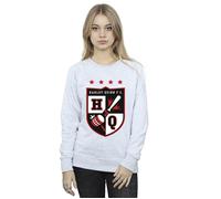 Justice League Women's Harley Quinn FC Pocket Sweatshirt in Grey | Size: Medium Justice League Grey M