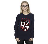 Justice League Women's Harley Quinn FC Pocket Sweatshirt in Navy | Size: Medium Justice League Navy M