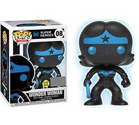 Funko Pop Vinyl Justice League Wonder Woman Silhouette Glow in the Dark Entertainment Earth Exclusive