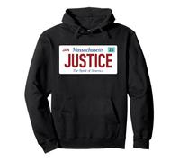 Justice Massachusetts License Plate Social Law School Lawyer Pullover Hoodie