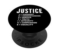 Justice Meaning Best Social Campaign Sign Human Rights PopSockets Adhesive PopGrip