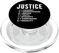 Justice Meaning Best Social Campaign Sign Human Rights PopSockets PopGrip for MagSafe