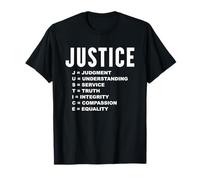 Justice Meaning Best Social Campaign Sign Human Rights T-Shirt