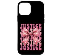 JUSTICE Name Coquette Bow Aesthetic for Women Girls Case for iPhone 12 mini