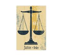 Justice ＞Order Canvas Poster Bedroom Decor Landscape Office Room Decor Gift 12x18inch(30x45cm)