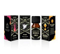 Justice, Peace, Success & Prosperity Herbal Oil Diffuser Blends by Aromafume | 3 x 10ml/0.33 fl oz| Aromatherapy Oils for Manifestation & Mindfulness | Non-Toxic, Vegan, Cruelty-Free
