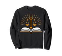 Justice Scales Book Graphic Literacy Awareness Sweatshirt
