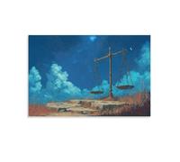 Justice Scales Night,Adult 1000-piece puzzle,Large Jigsaw Puzzle Art for Adults and Teens,38x52cm