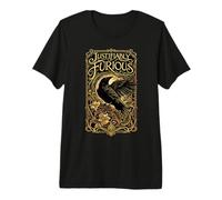 Justifiably Furious Crow Anti-Patriarchy Raven Goth Feminist Premium T-Shirt