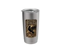 Justifiably Furious Crow Anti-Patriarchy Raven Goth Feminist Stainless Steel Insulated Tumbler