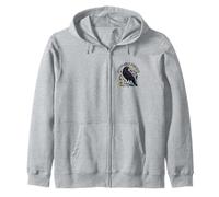 Justifiably Furious Crow Zip Hoodie