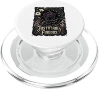 Justifiably Furious Raven Anti Patriarchy Goth Nouveau Art PopSockets PopGrip for MagSafe