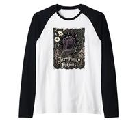 Justifiably Furious Raven Anti Patriarchy Goth Nouveau Art Raglan Baseball Tee