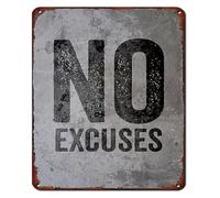 Justification Elimination Statement Tin Sign 12x8 Inch