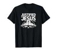 Justified by Jesus Acts 13 Faith Over Law Gospel Truth T-Shirt