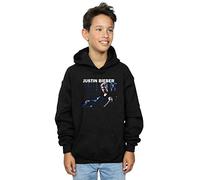 Justin Bieber Boys Sitting Shadows Hoodie Black 5-6 Years