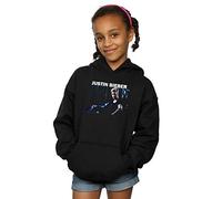Justin Bieber Girls Sitting Shadows Hoodie Black 9-11 Years