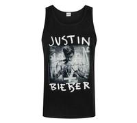 Justin Bieber Men's Vest (Adult Black) in Black | Size: Medium Justin Bieber Black M