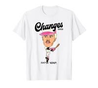 Justin Bieber Official Changes Baseball White T-Shirt, Men, White, 6X-Large
