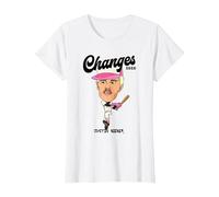 Justin Bieber Official Changes Baseball White T-Shirt, Women, White, Large