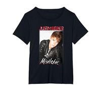 Justin Bieber Official Mistletoe Single Cover T-Shirt T-Shirt, Women's Plus, Black, 2X