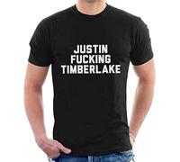Justin Fucking Timberlake Men's T-Shirt O-Neck Unisex Short Sleeve T-Shirt Black M