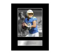 Justin Herbert Pre Printed Signature Signed Mounted Photo Display #11 Printed Autograph Picture