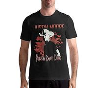 Justin Moore T Shirt Men's Cotton Short Sleeve T Shirt Fashion Round Neck Tees S Black L