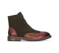 Justin Reess Clifford - Men's Khaki Brown Brogue Leather Ankle Boots - UK 10
