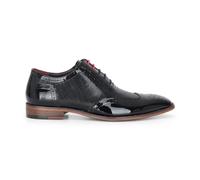 Justin Reess Flynn - Men's Black Patent Leather Brogue Shoes - UK 7
