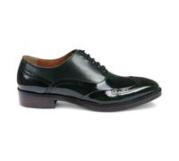 Justin Reess Men's Patent Leather Brogue Formal Shoes - Harry - Green - UK 7 | EU 41 | US 8
