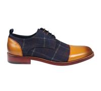 Justin Reess Ronnie - Men's Oxford Leather Shoes - Brown - UK 7