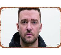 Justin Timberlake 5k Funny Art Metal Tin Sign 8x12 inch Bar Pub Indoor Outdoor Wall Decor Gifts for Man