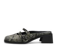 Justine Clenquet Women's Andie Python Mules Beige