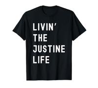 Justine Living The Justine Life Name Value Graphic T-Shirt