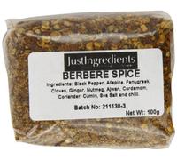 JustIngredients Essentials Berbere Spice Blend, 100 g - Pack of 5