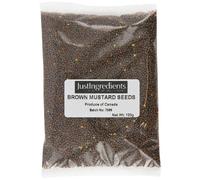 JustIngredients Essentials Black/Brown Mustard Seeds, 100 g - Pack of 5