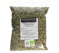 JustIngredients Essentials Organic Cardamom Pods, 250 g