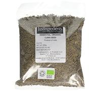 JustIngredients Essentials Organic Cumin Seeds, 250 g - Pack of 2