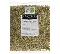 JustIngredients Essentials Organic Fennel Seeds, 100 g - Pack of 5