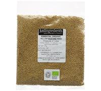 JustIngredients Essentials Organic Yellow Mustard Seeds, 100 g - Pack of 5