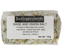 JustIngredients Essentials Sage and Onion Salt, 100 g - Pack of 5
