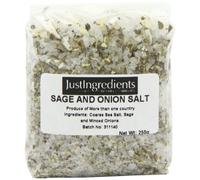 JustIngredients Essentials Sage and Onion Salt, 250 g - Pack of 5