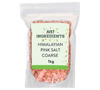 JustIngredients Premier Himalayan Salt Coarse 1kg, Pink Rock Salt for Cooking, Grinder Refill, Sea Salt, Perfect for Seasoning, Table Salt