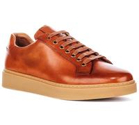 JUSTINREESS ENGLAND Anthony Men's Monotonic Mid Platfor Lace Up Trainers (Brown, UK 9)